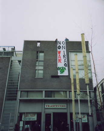 dublin ógra sf antiwar rooftop protest 